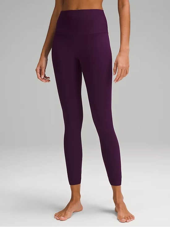 lululemon athletica Pants - Lululemon Align™ Ribbed High-Rise Pant 25” - Dramatic Magenta, Size 6